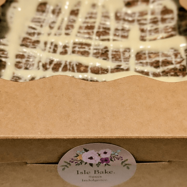 Brownie slab 20cm x 20cm